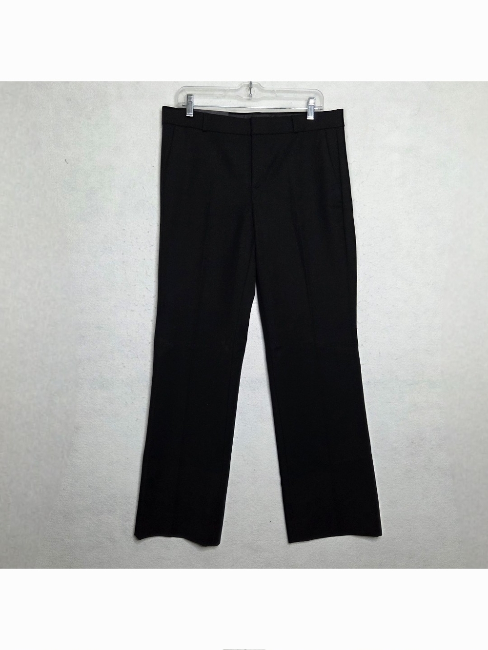 Banana Republic NWT Logan Fit Trouser Dress Pants Womens 10 Straight Leg Black